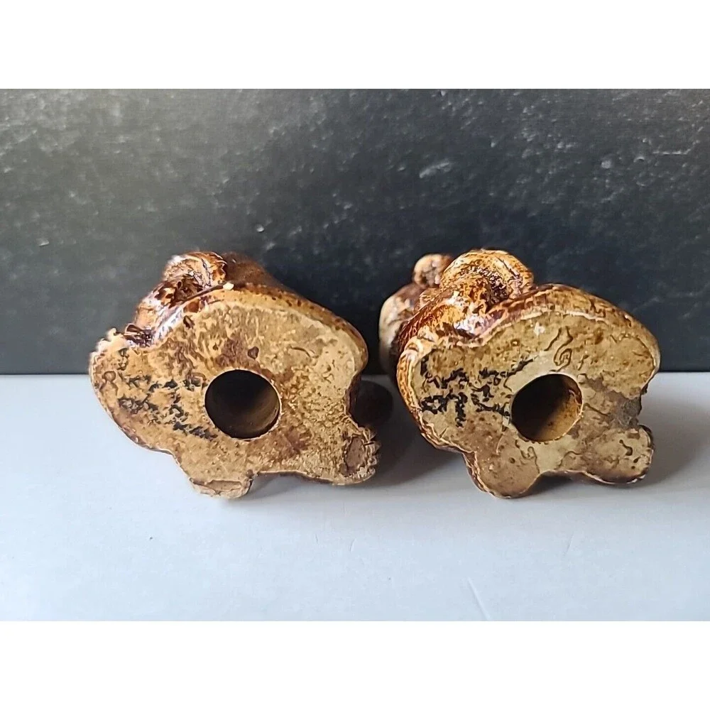 Vintage Monkey Salt And Pepper Shakers, READ